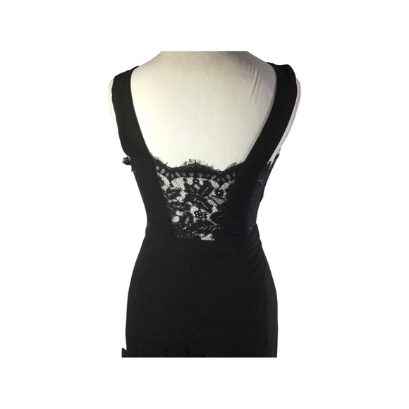 Lulus long black jumper with lace back - Picture 1 of 3